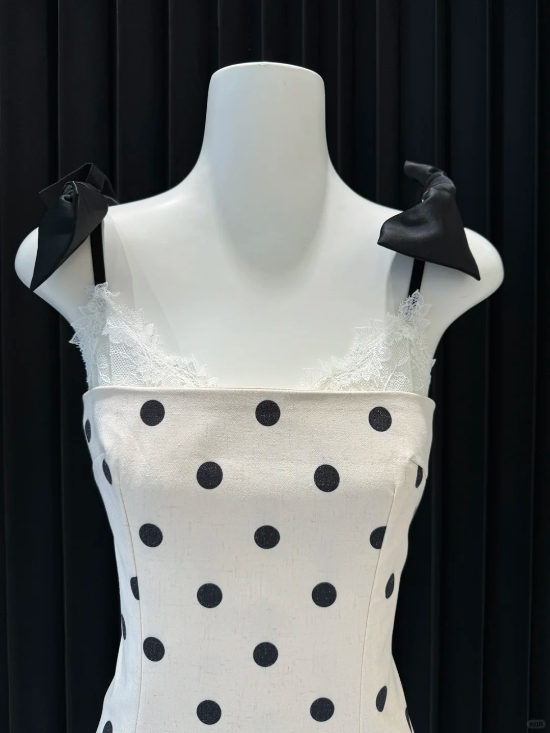 Unique Mermaid Spaghetti Straps Satin Polka Dots Lace Short Homecoming Dress,Vacation Dress,Summer 19th Birthday Dress GG4680