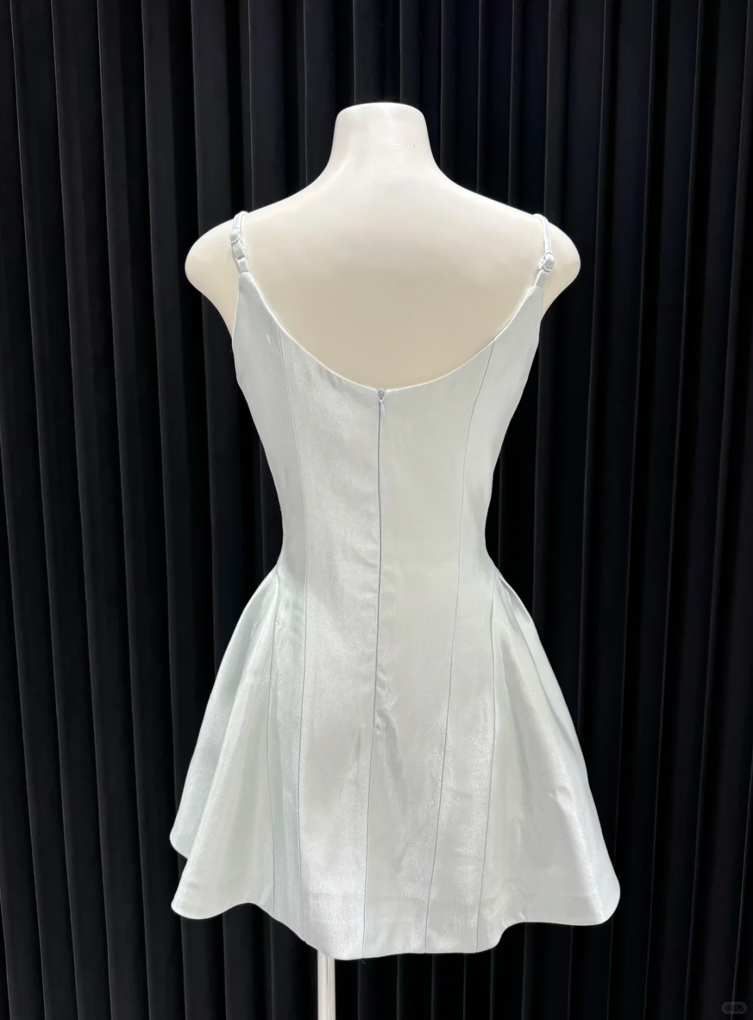 Cute A Line Spaghetti Straps Satin Applqiue Short Homecoming Dress,Vacation Dress,Summer 19th Birthday Dress GG4681