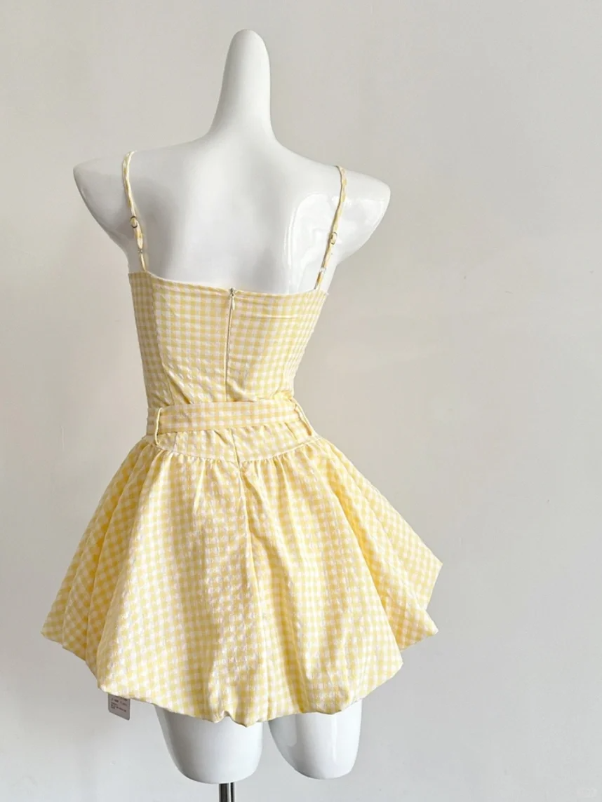 Cute A Line Spaghetti Straps Satin Applique Short Homecoming Dress,Vacation Dress,Summer 16th Birthday Dress GG4707