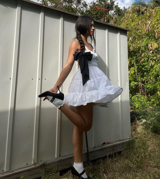 Cute White A Line Spaghetti Straps Satin Short Homecoming Dress,Vacation Dress,Summer 16th Birthday Dress GG4806