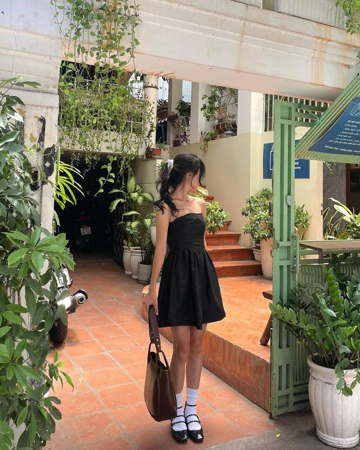 Simple A Line Strapless Black Satin Short Homecoming Dress,Vacation Dress,Summer 17th Birthday Dress GG4812