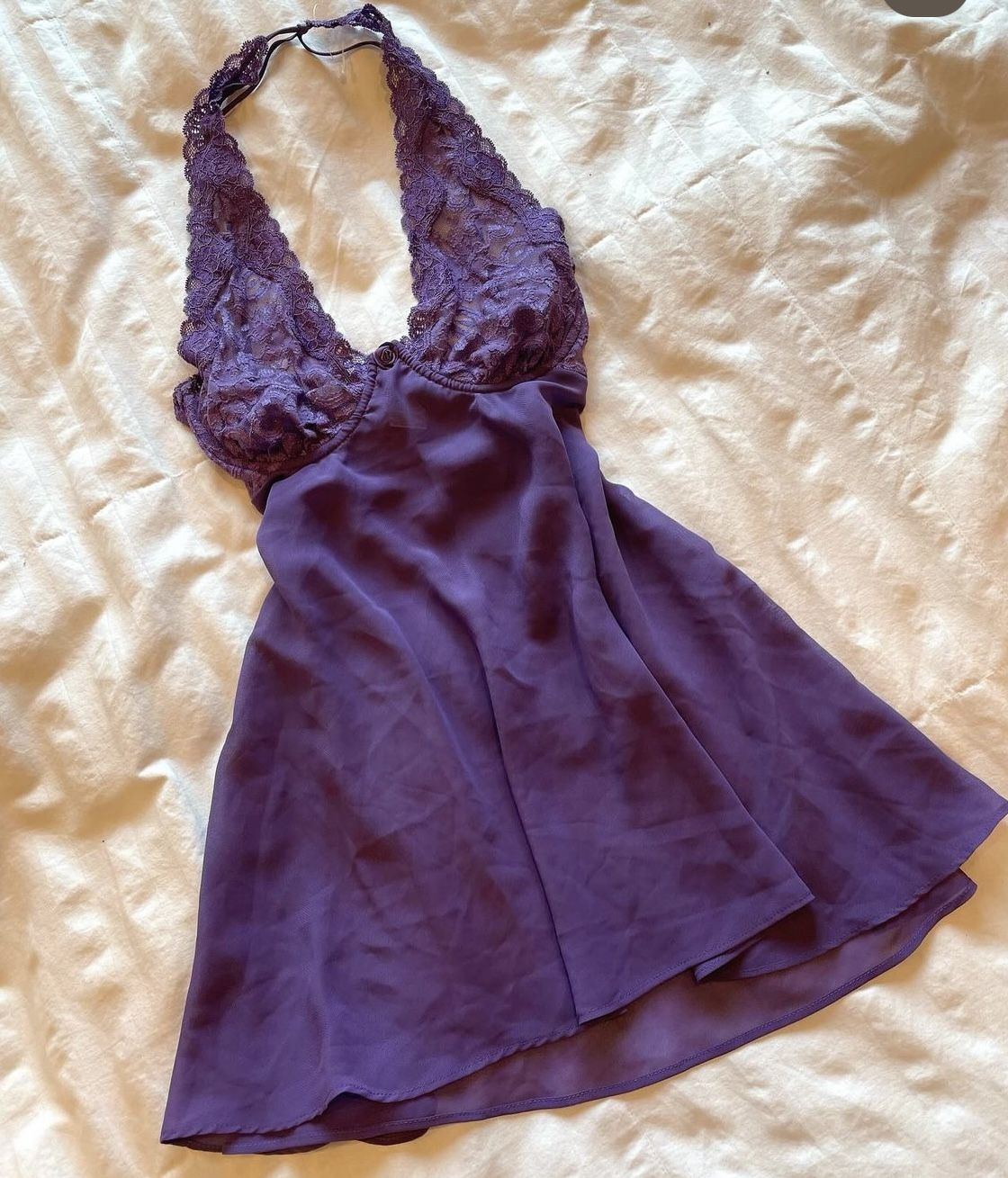 Chic Dark Purple A Line Halter Chiffon Lace Short Homecoming Dress,Vacation Dress,Summer 20th Birthday Dress GG4818