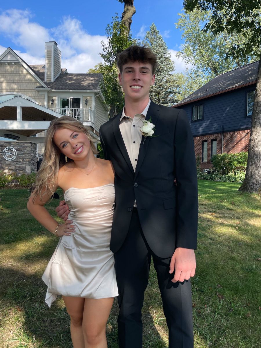 Elegant A Line Strapless Satin Short Homecoming Dress,Vacation Dress,Summer 18th Birthday Dress GG4822