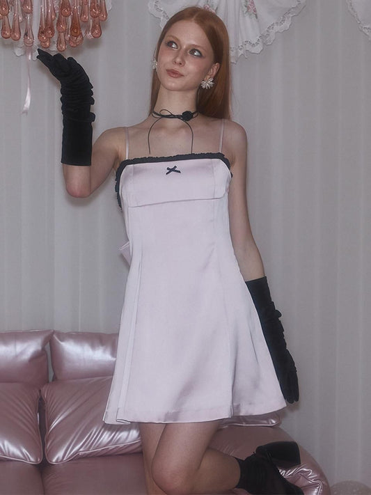 Pretty A Line Spaghetti Straps Satin Short Homecoming Dress,Vacation Dress,Summer 17h Birthday Dress GG4838