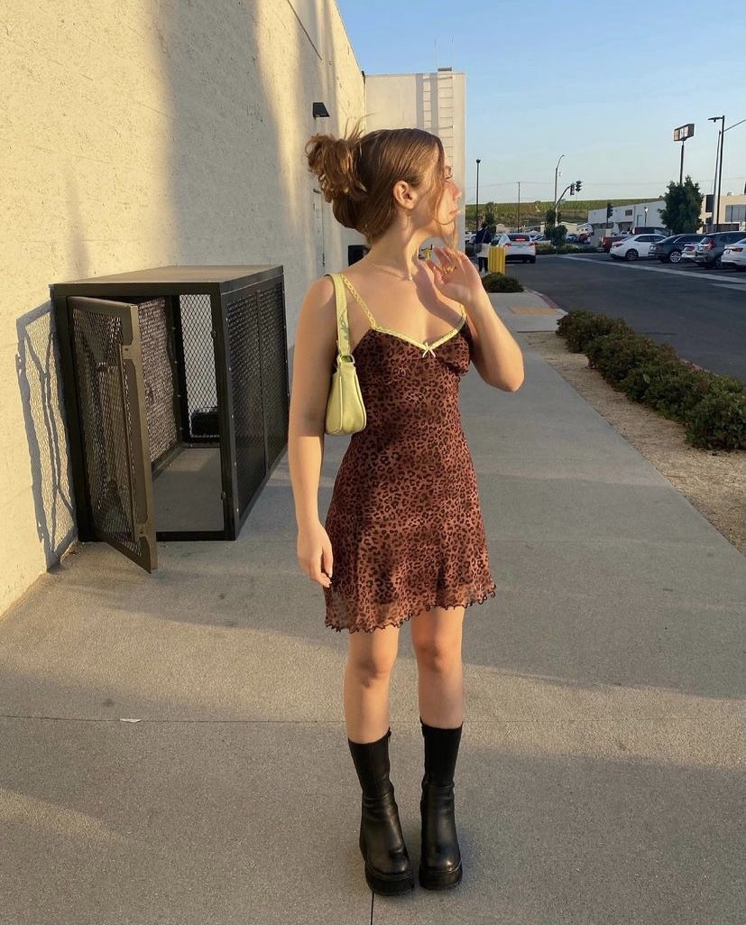 Sexy A Line Spaghetti Straps Leopard Print Chiffon Short Homecoming Dress,Vacation Dress,Summer 21h Birthday Dress GG4841