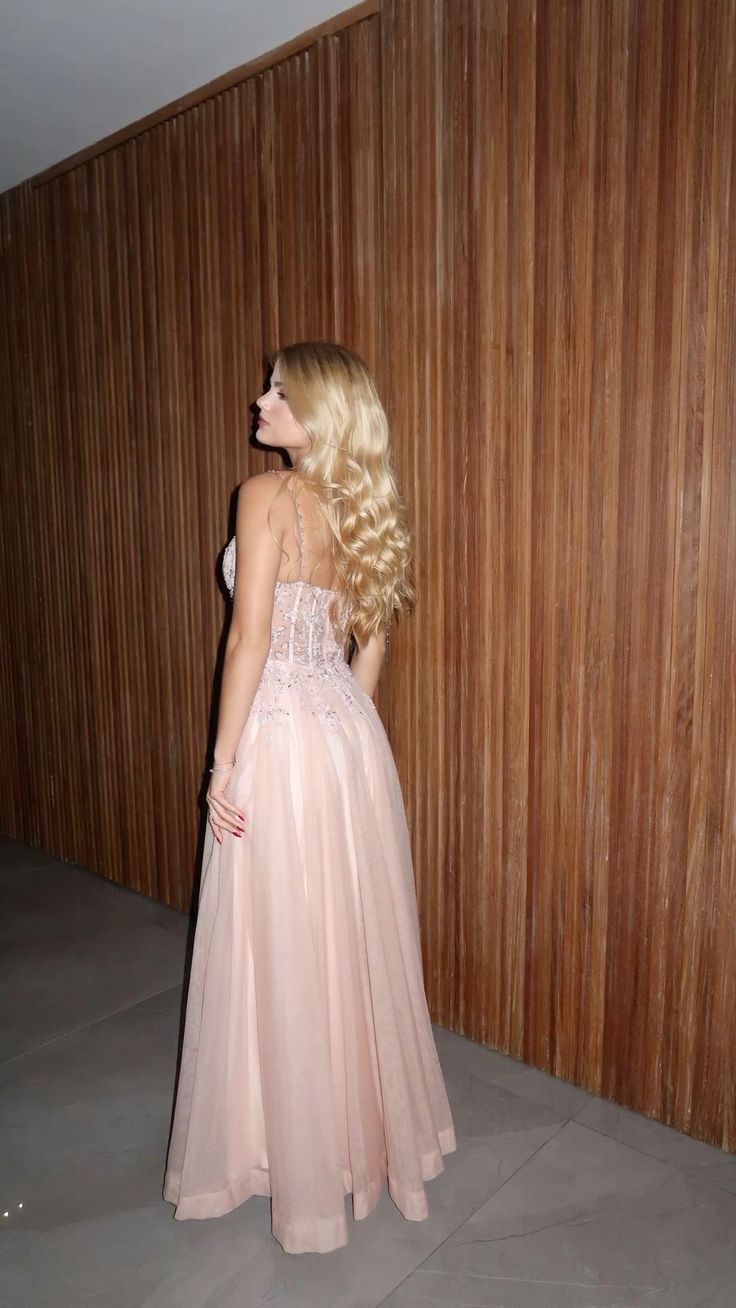 Pretty A Line Spaghetti Straps Tulle Sequin Slit Long Prom Dress,Party Dress,Formal Evening Dress GG4882