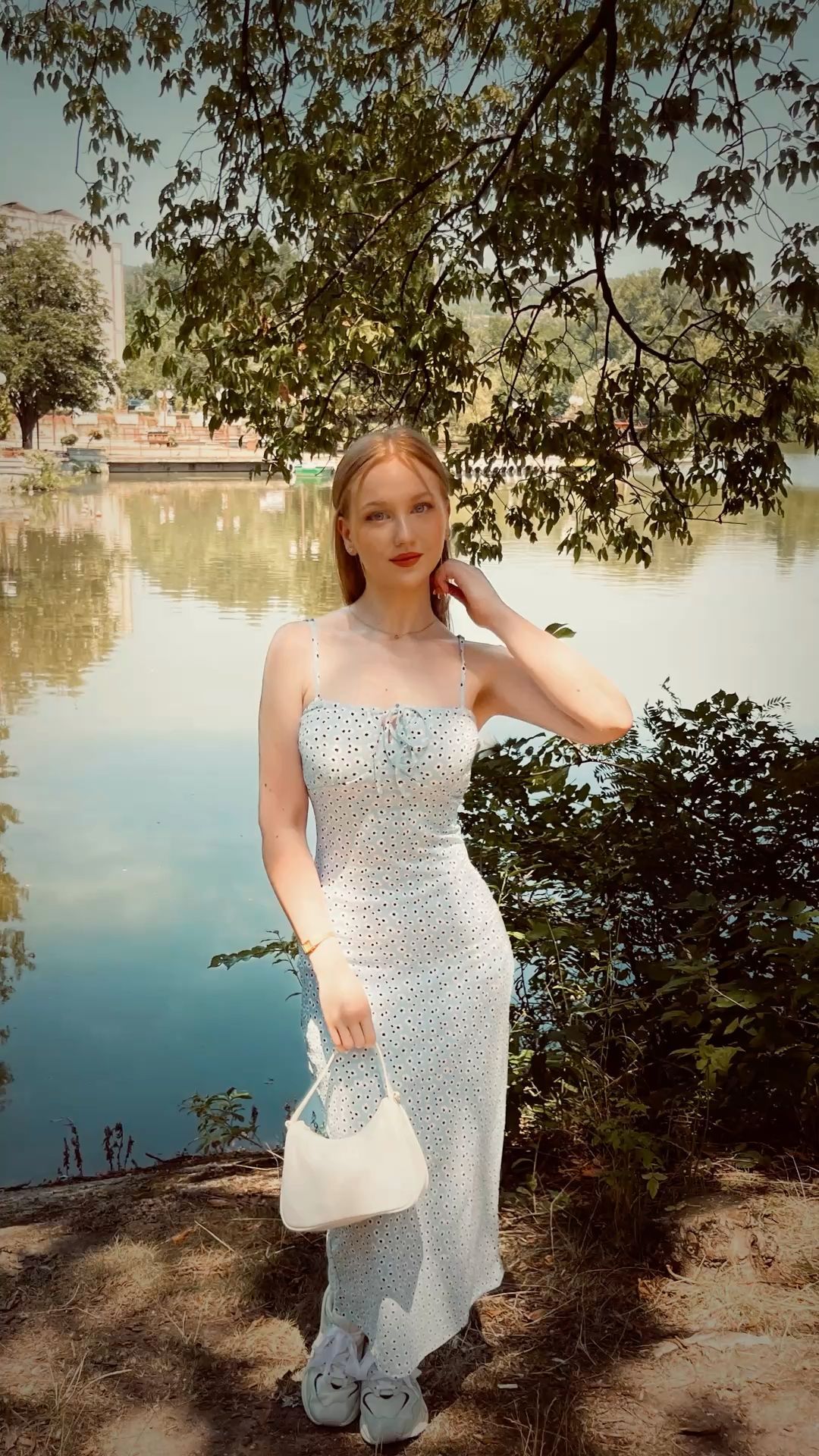 Pretty Mermaid Spaghetti Straps Polka Dots Satin Long Prom Dress,Party Dress,Formal Evening Dress GG4906