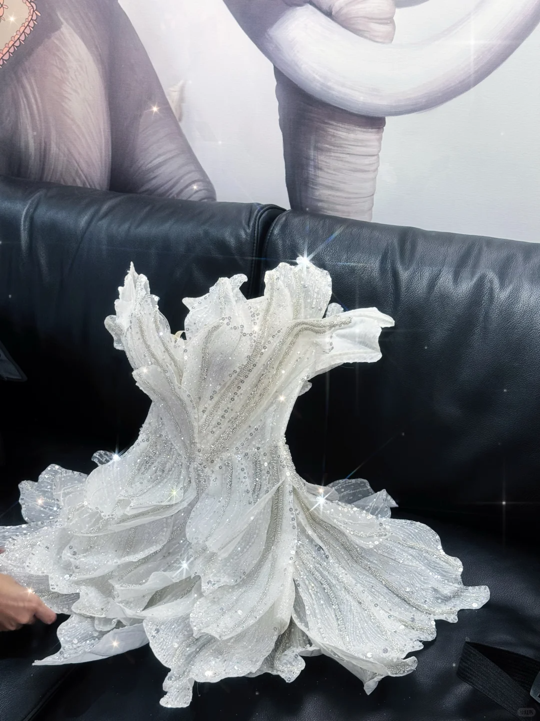 White Chic Ball Gown Spaghetti Straps Sequin Short Homecoming Dress,Vacation Dress,Summer 18th Birthday Dress GG4928