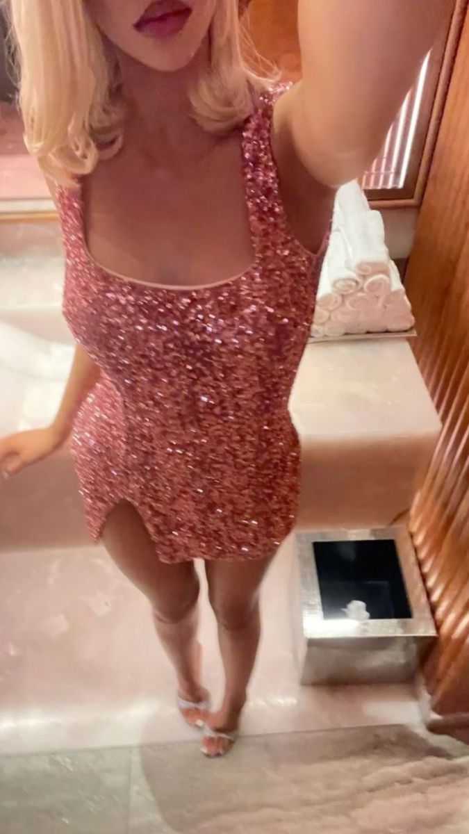 Glitter Mermaid Square Sequin Short Homecoming Dress,Vacation Dress,Summer 22th Birthday Dress GG4934