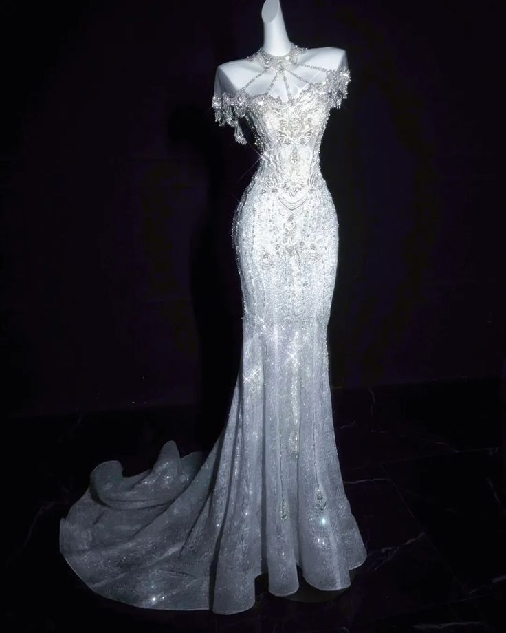 Unique Sparkly Mermaid Halter Sequin Beads Long Prom Dress,Party Dress,Formal Evening Dress GG4952