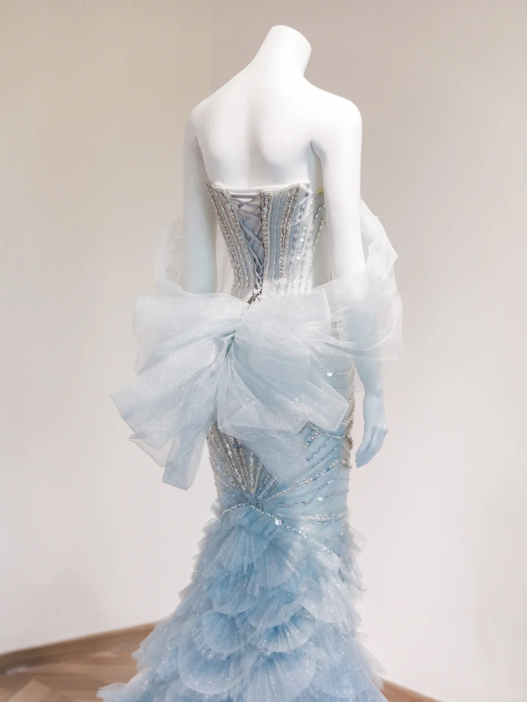 Dreamy Mermaid Off The Shoulder Tulle Sequin Beads Long Prom Dress,Party Dress,Formal Evening Dress GG4960