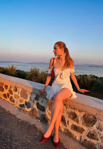 Sexy A Line Off The Shoulder Satin Short Homecoming Dress,Vacation Dress,Summer 19th Birthday Dress GG4969