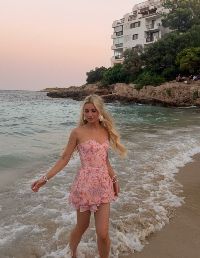 Pretty A Line Sweetheart Sequin Chiffon Short Homecoming Dress,Vacation Dress,Summer 20th Birthday Dress GG4981