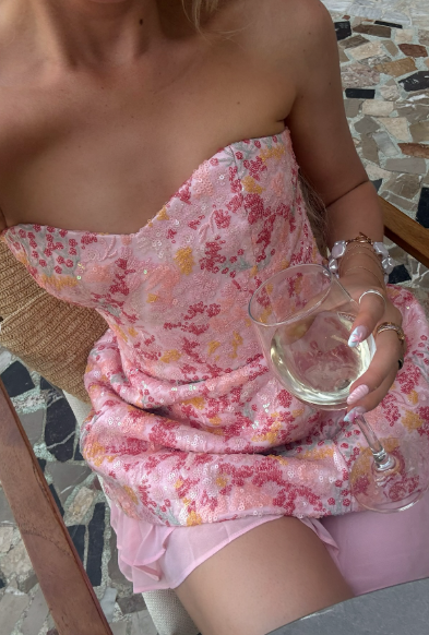 Pretty A Line Sweetheart Sequin Chiffon Short Homecoming Dress,Vacation Dress,Summer 20th Birthday Dress GG4981