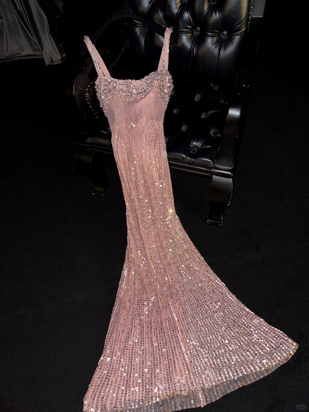 Shiny A Line Spaghetti Straps Sequin Long Prom Dress,Party Dress,Formal Evening Dress GG4985