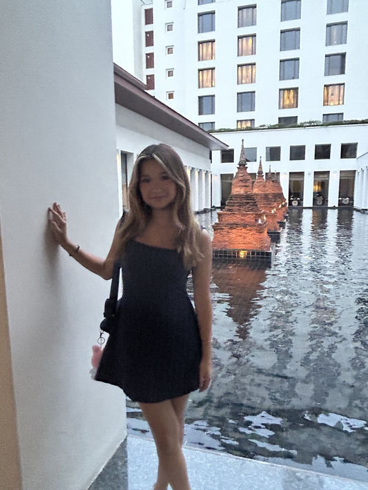 Style Cute Black A Line Spaghetti Straps Satin Short Homecoming Dress,Vacation Dress,Summer 16th Birthday Dress GG5008