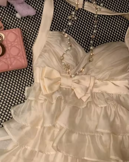 Sweet 16th A Line Halter Layer Chiffon Lace Short Homecoming Dress,Vacation Dress,Summer Birthday Dress GG5035