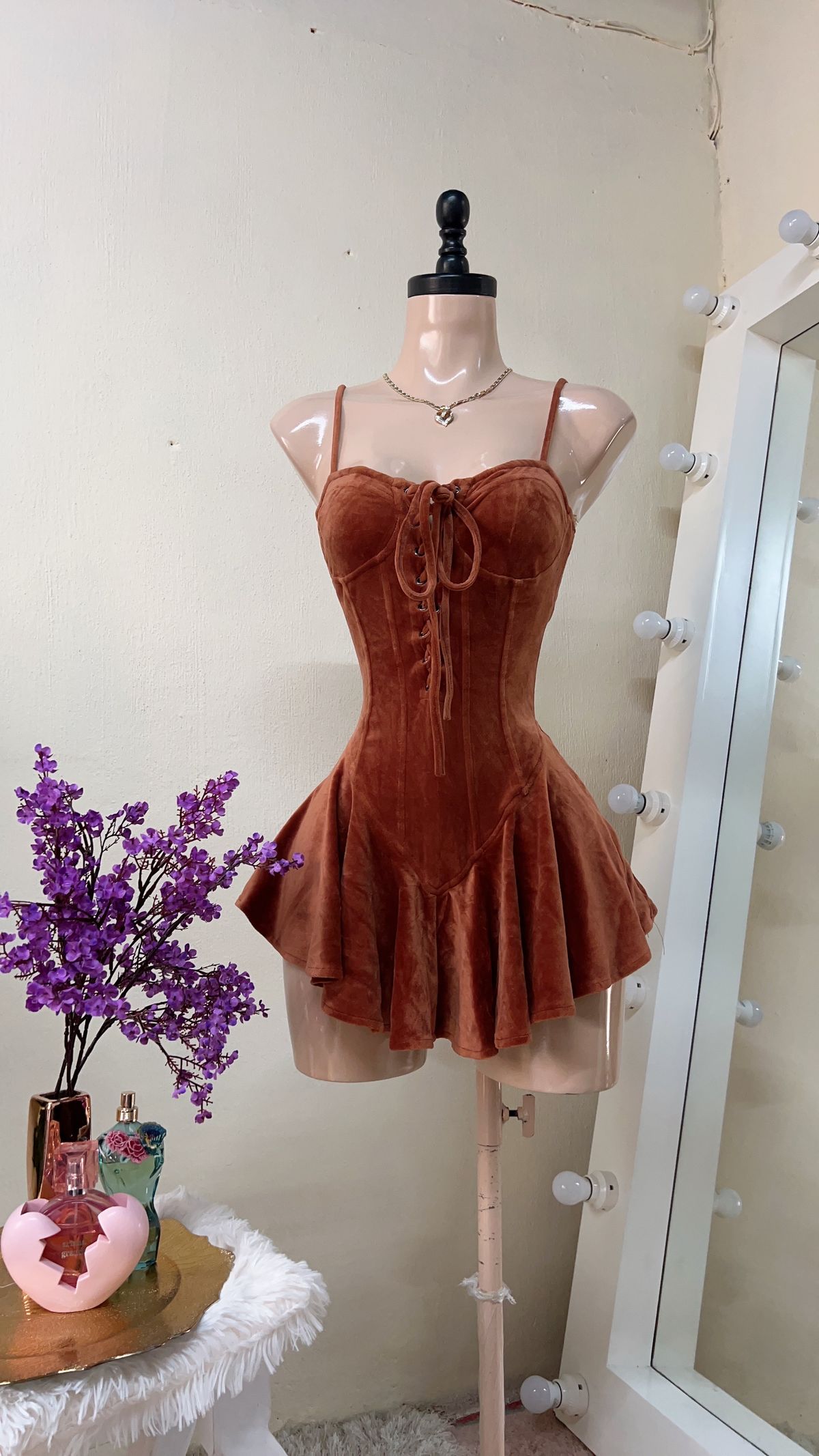 Chic A Line Spaghetti Straps Velvet Short Homecoming Dress,Vacation Dress,20th Birthday Dress GG5038