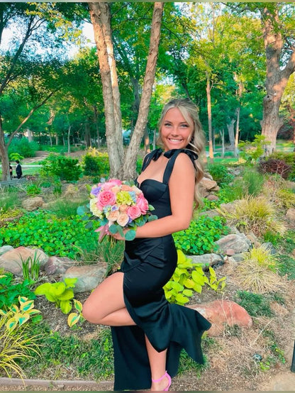 Obessed Sweetheart Mermaid Satin Slit Long Prom Dress,Party Dress,Formal Evening Dress GG5057