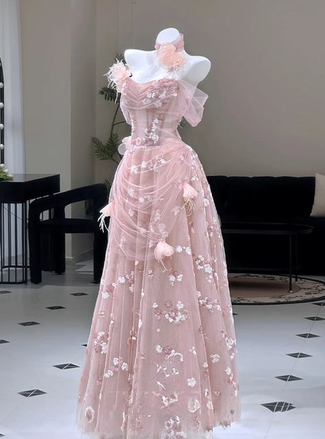 Fairy A Line Off The Shoulder Tulle Applique Long Prom Dress,Party Dress,Formal Evening Dress GG5066