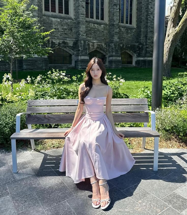 Elegant Pink A Line Spaghetti Straps Satin Long Prom Dress,Evening Dress GG5092