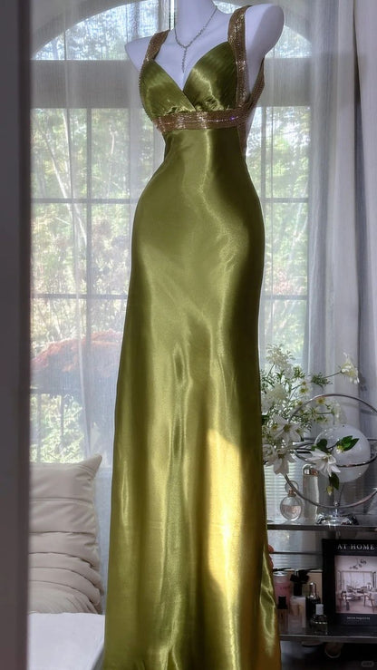 Sexy Mermaid Sweetheart Satin Backless Satin Long Prom Dress,Evening Dress GG5180