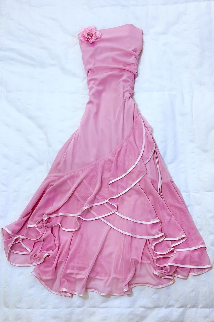 Cute A Line Strapless Chiffon Long Prom Dress,Evening Dress GG5218