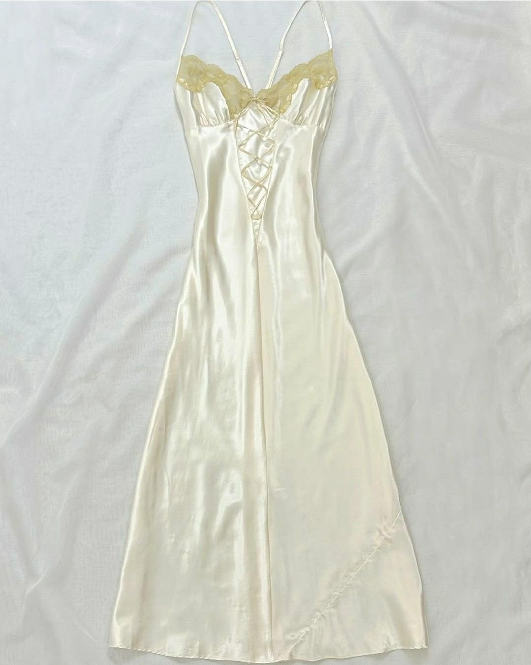 Simple Sheath A Line Spaghetti Straps Satin Lace Long Prom Dress,Evening Dress GG5222