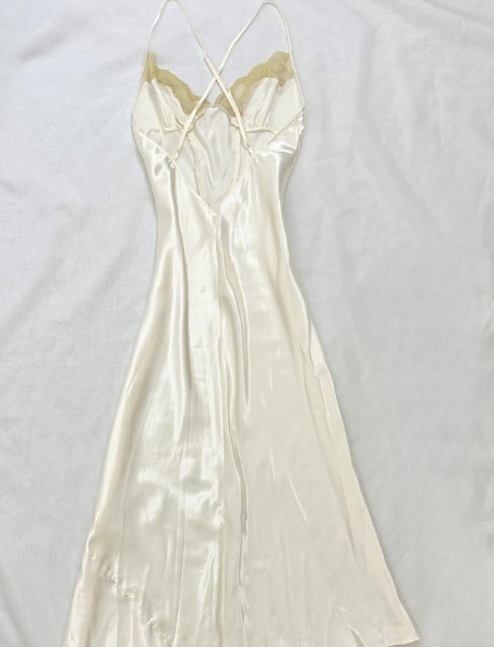 Simple Sheath A Line Spaghetti Straps Satin Lace Long Prom Dress,Evening Dress GG5222