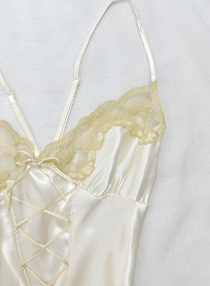 Simple Sheath A Line Spaghetti Straps Satin Lace Long Prom Dress,Evening Dress GG5222