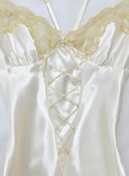 Simple Sheath A Line Spaghetti Straps Satin Lace Long Prom Dress,Evening Dress GG5222