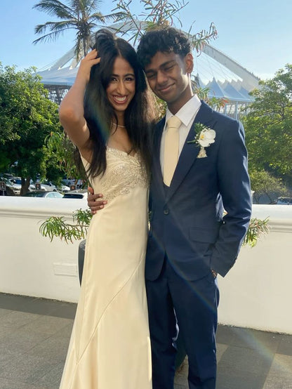 Pretty A Line Spaghetti Straps Sequin Satin Slit Long Prom Dress,Evening Dress GG5228