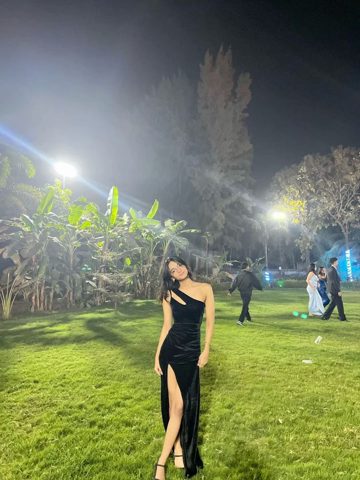 Chic Black Mermaid One Shoulder Hollow Satin Slit Long Prom Dress,Evening Dress GG5261