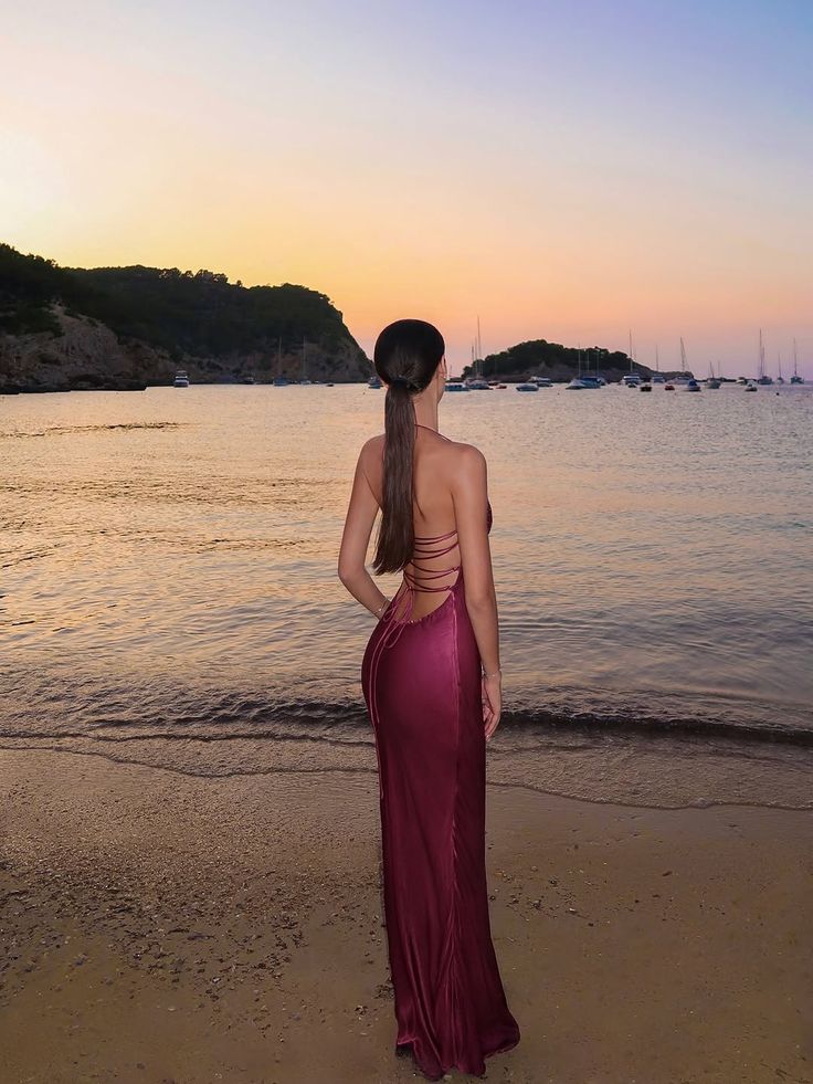 Sexy Mermaid Halter Satin Sequin Long Prom Dress,Evening Dress GG5267