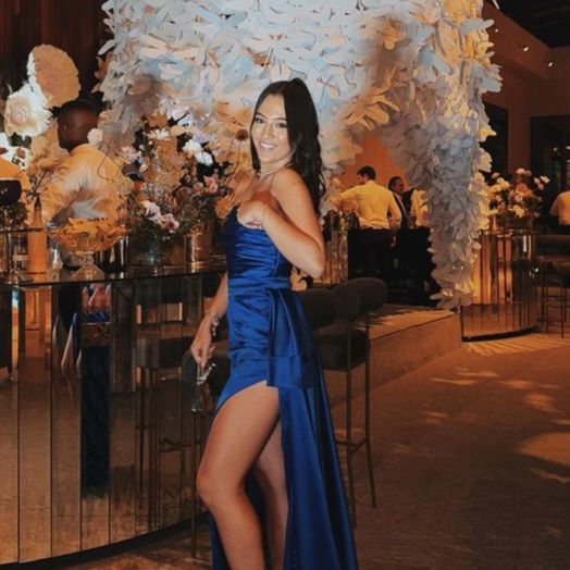 Pretty A Line Strapless Satin Slit Long Prom Dress,Evening Dress GG5268