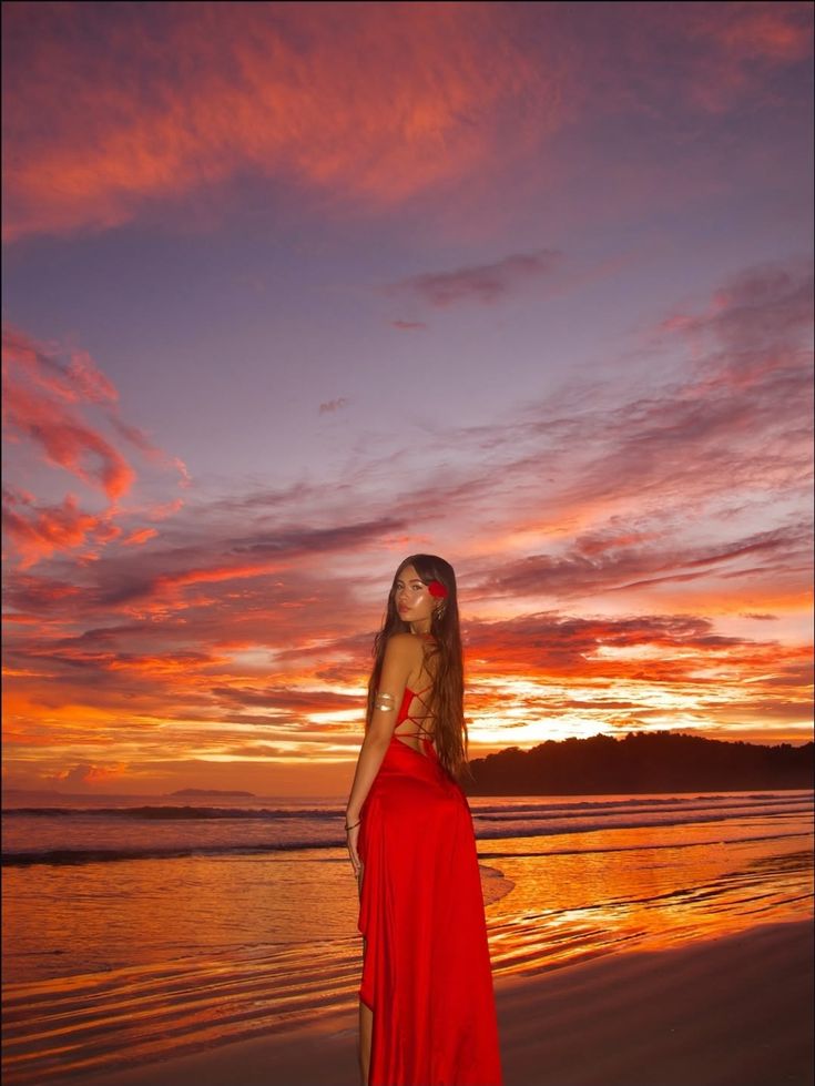 Sexy A Line Red Spaghetti Straps Satin Ruffle Slit Without Sleeves Long Prom Dress,Evening Dress GG5275