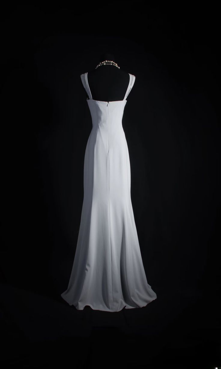 Elegant Mermaid Sweetheart White Pleated Satin Sequin Without Sleeves Long Prom Dress,Evening Dress GG5348