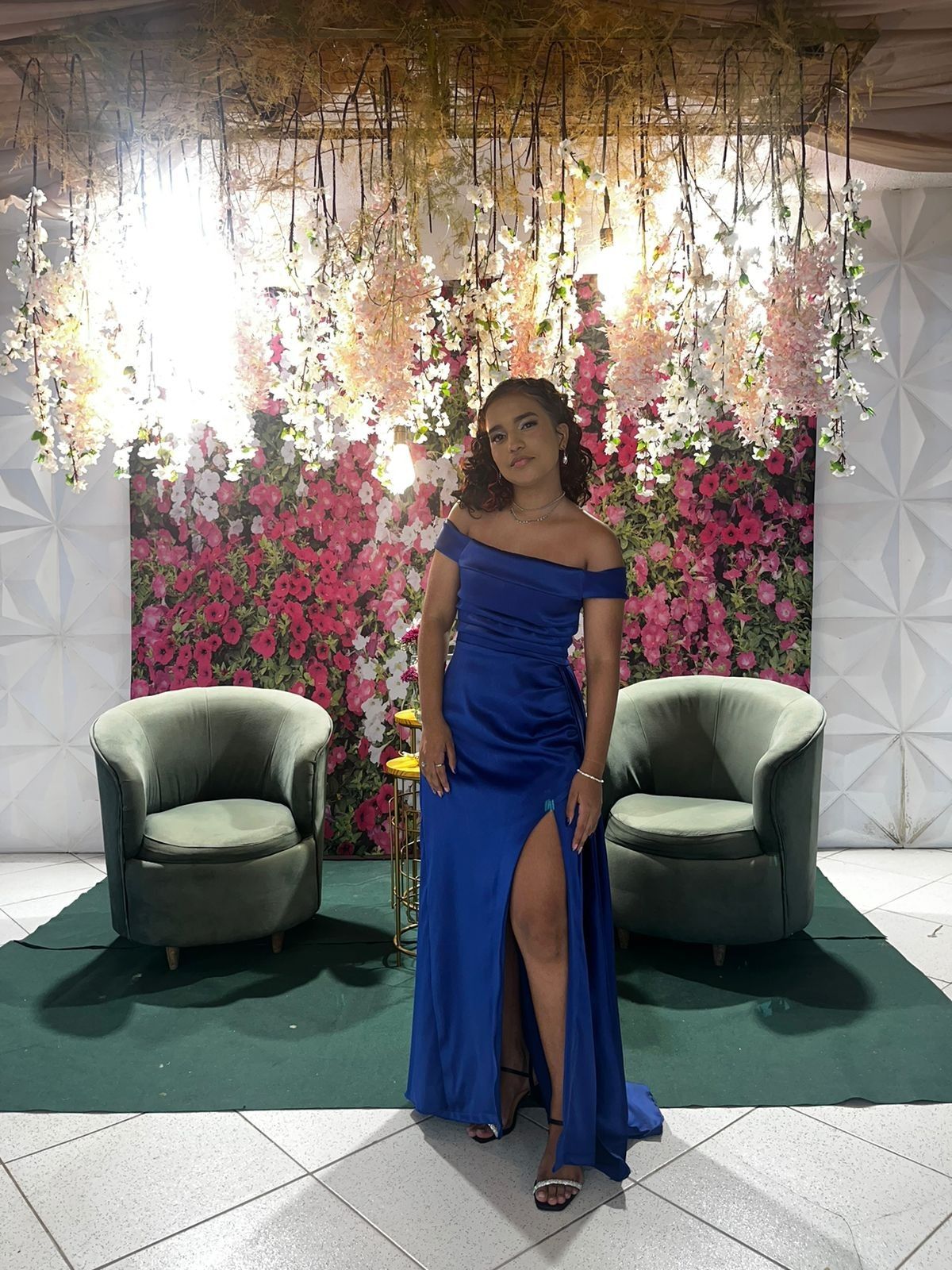 Classic Mermaid Off The Shoulder Satin Slit Without Sleeves Long Prom Dress,Evening Dress GG5400