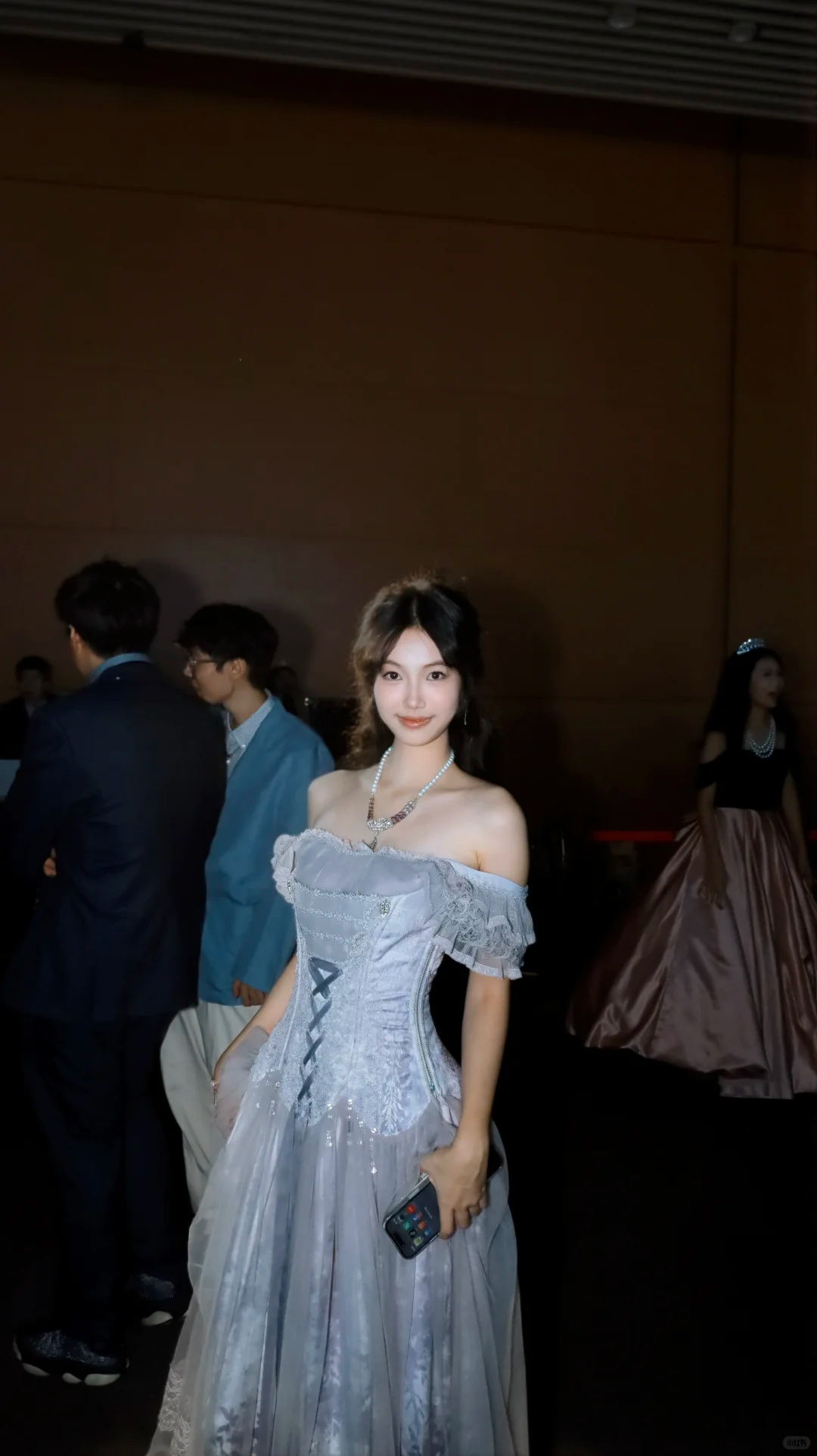 Pretty A Line Off The Shoulder Satin Chiffon Lace Without Sleeves Long Prom Dress,Evening Dress GG5479