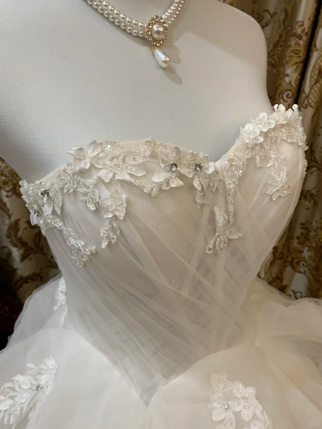 Princess Ball Gown Sweetheart Tulle Applique Without Sleeves Long Prom Dress,Evening Dress GG5533