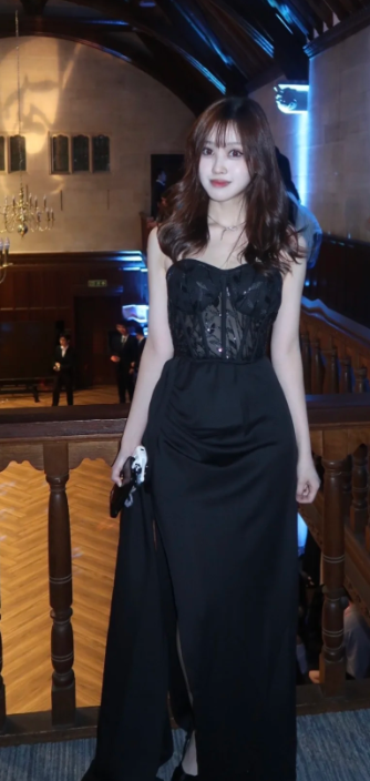 Charming Black Mermaid Strapless Satin Slit Without Sleeves Long Prom Dress,Evening Dress GG5540