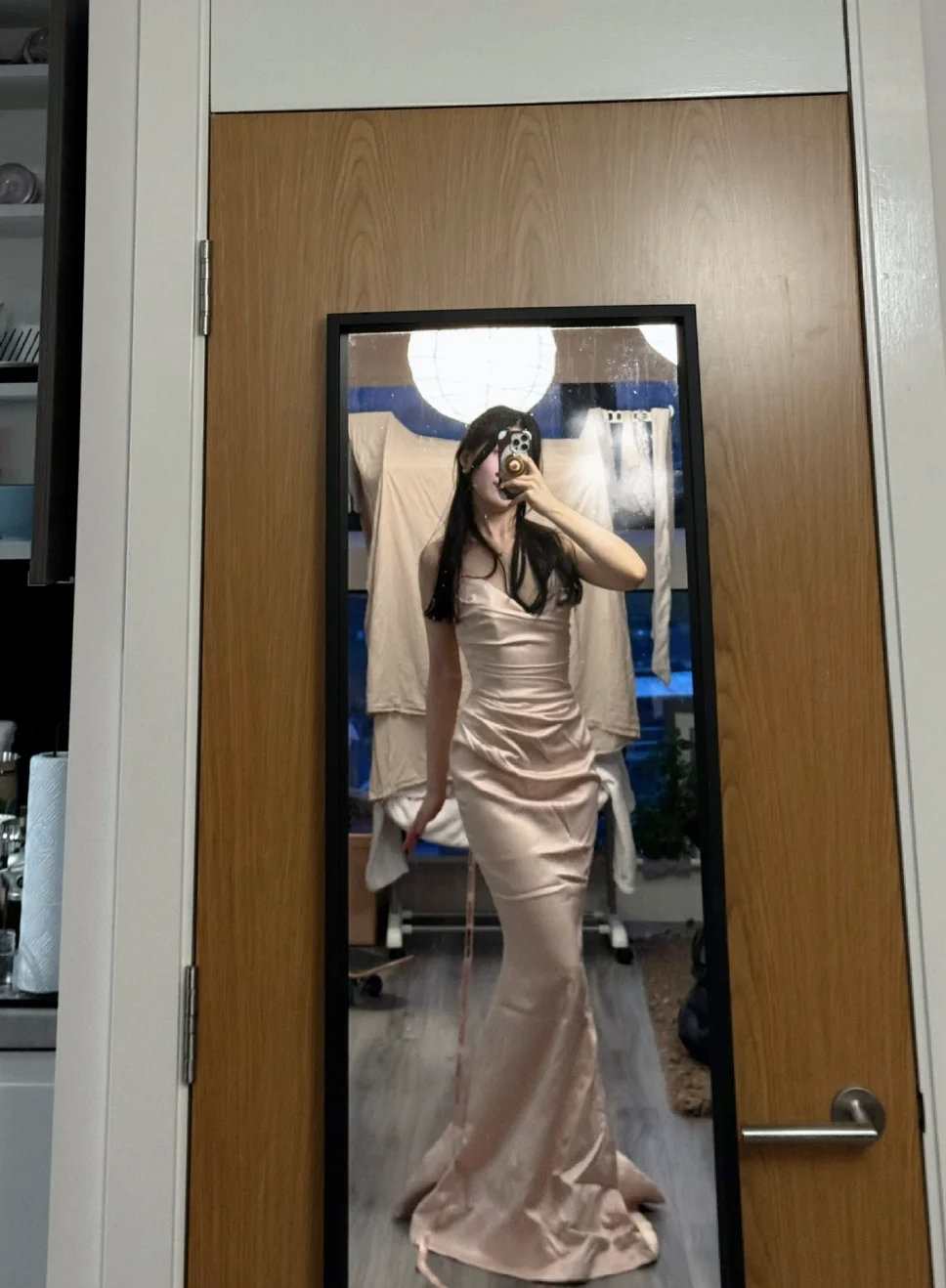 Sexy Mermaid Spaghetti Straps Satin Without Sleeves Long Prom Dress,Evening Dress GG5551