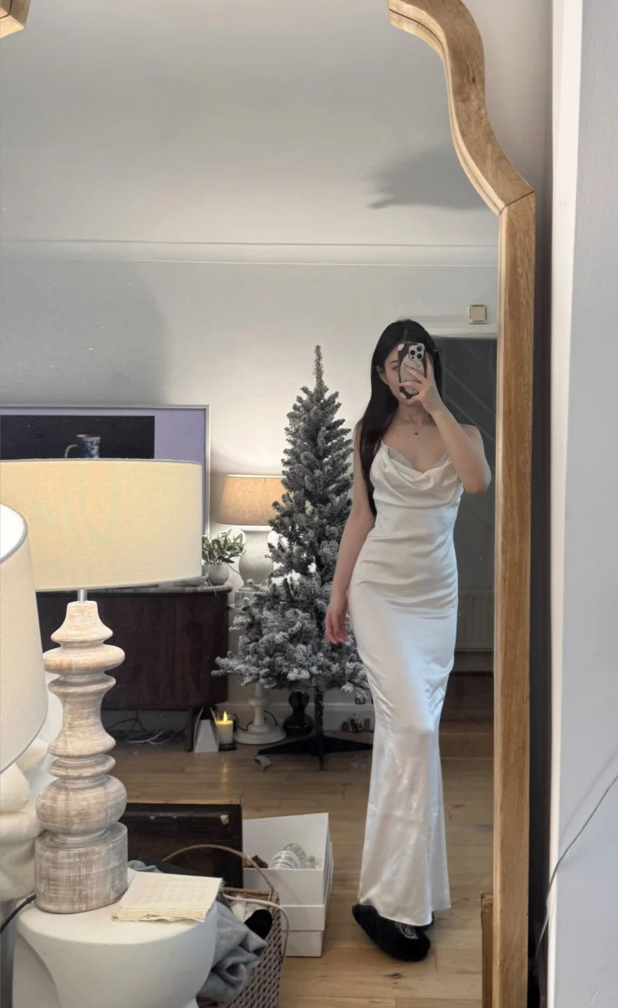 Sexy Mermaid Spaghetti Straps Satin Without Sleeves Long Prom Dress,Evening Dress GG5558