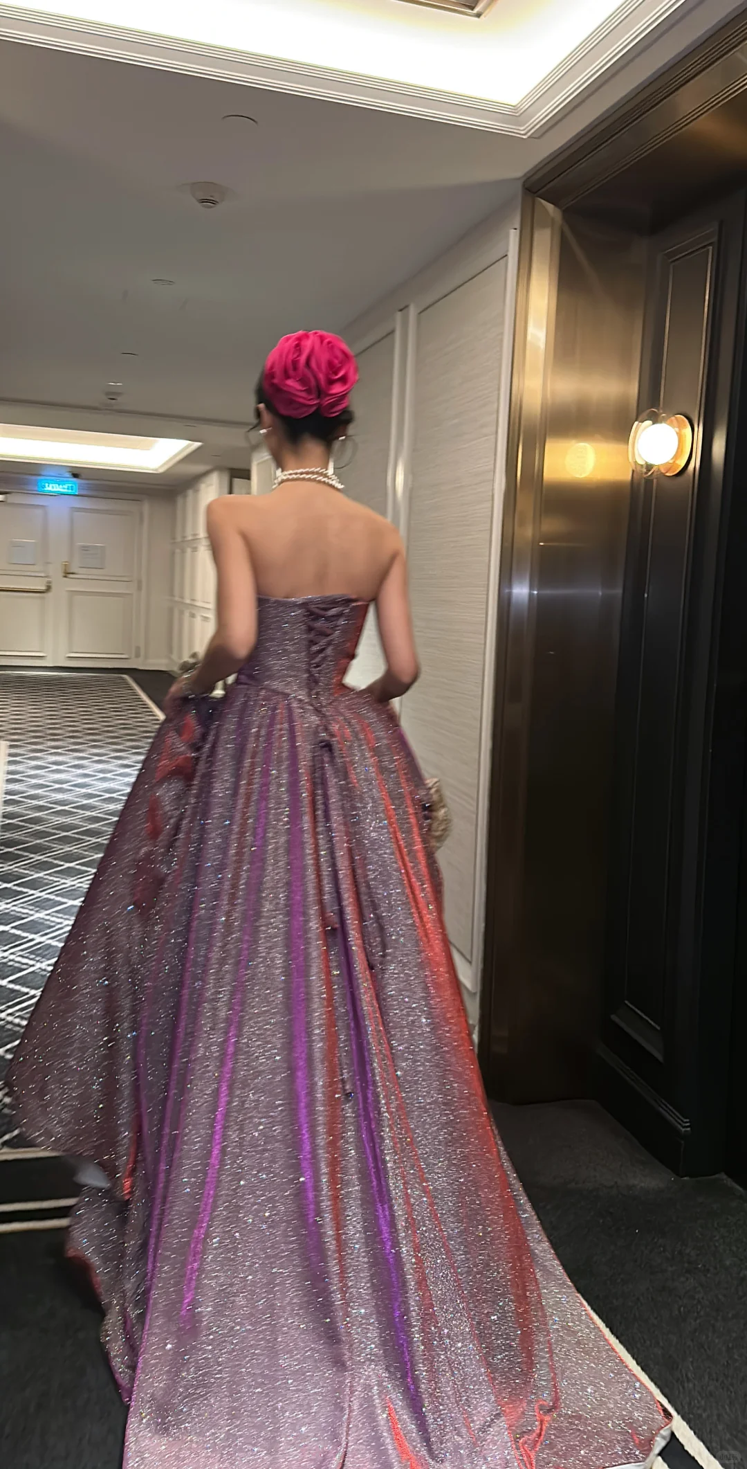 Shiny A Line Strapless Satin Sequin Without Sleeves Long Prom Dress,Evening Dress GG5559