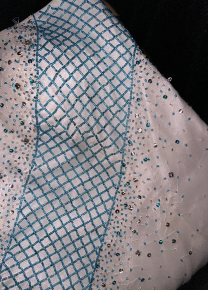 Pretty Mermaid Sweetheart Tulle Beaded Without Sleeves Long Prom Dress,Evening Dress GG5568