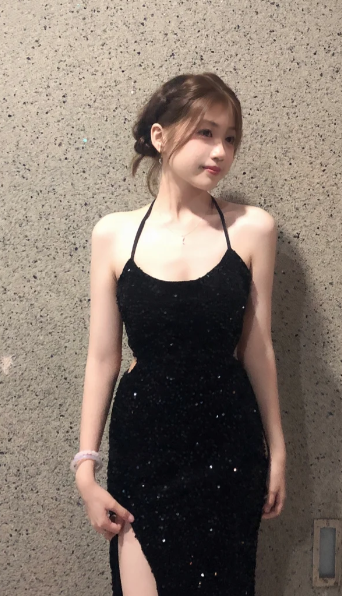 Sexy Shiny Mermaid Halter Black Sequin Slit Without Sleeves Long Prom Dress,Evening Dress GG5574