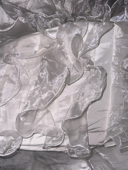 Pretty Sweetheart A Line Satin Ruffle Chiffon Without Sleeves Long Prom Dress,Evening Dress GG5575