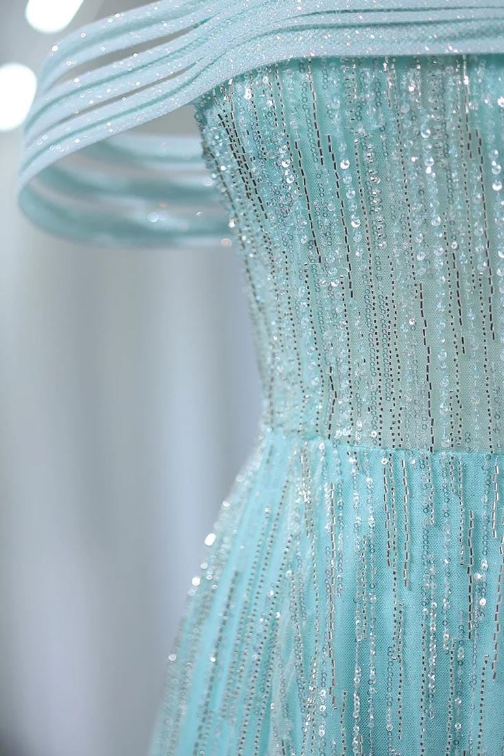 Glam A Line Off The Shoulder Beading Tulle Imitation Feather Long Prom Dress,Evening Dress GG641