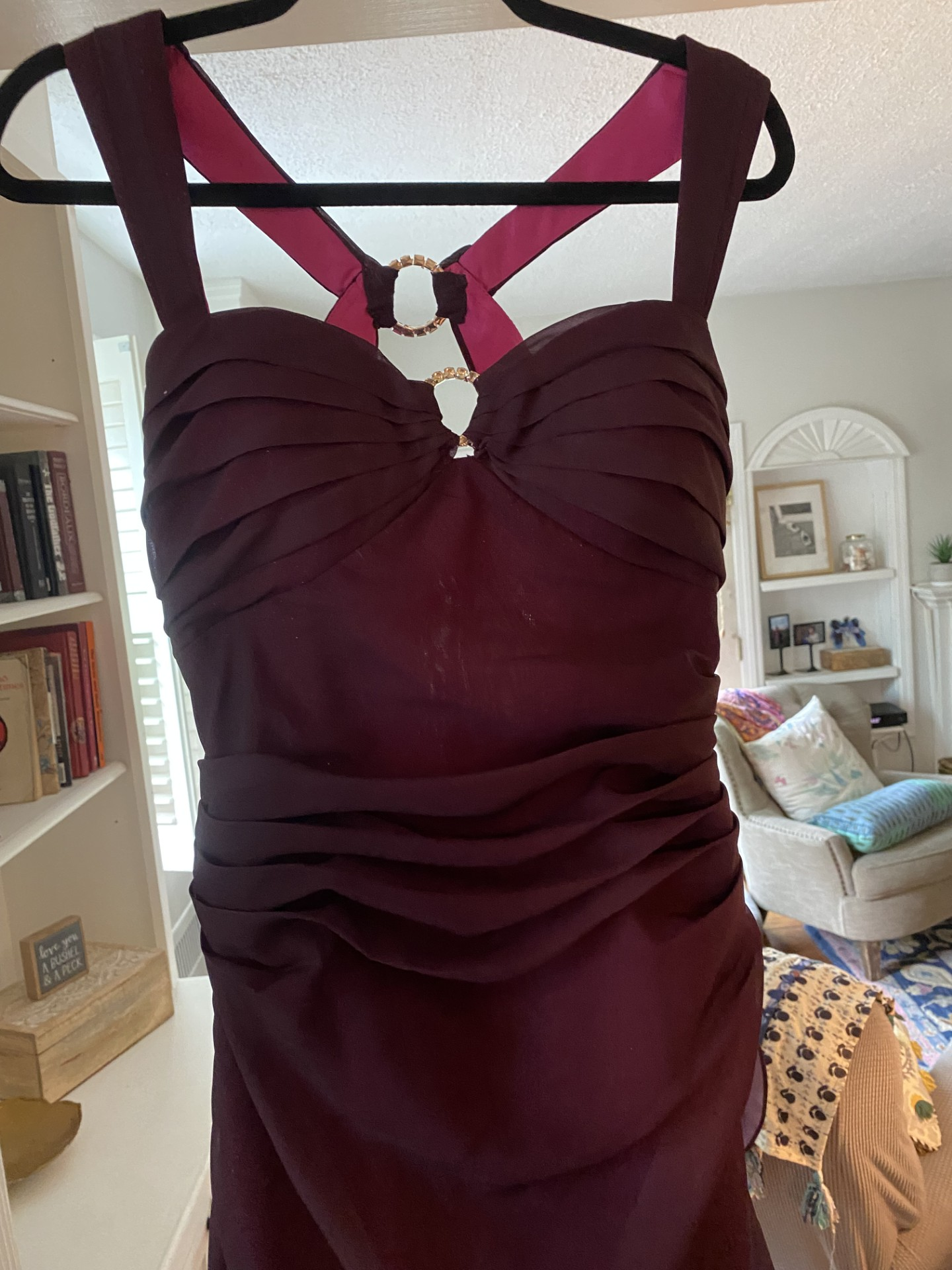 Gradient A Line Sweetheart Neckline Chiffon Long Prom Dress,Evening Dress GG783