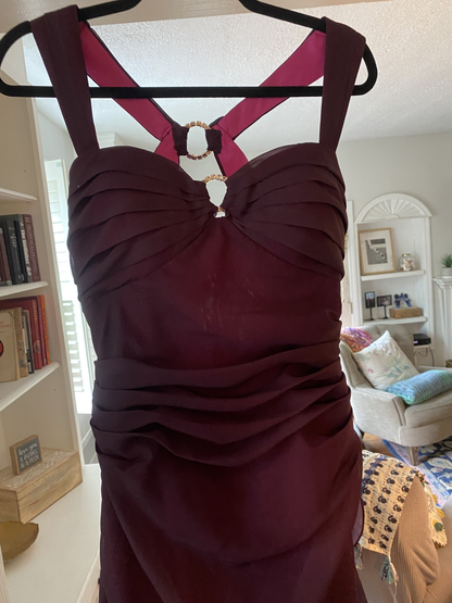 Gradient A Line Sweetheart Neckline Chiffon Long Prom Dress,Evening Dress GG783